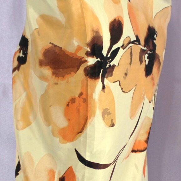 Aldo Floral Print Scarf – Black Border with Greek Key Trim, Oversized Wrap Shawl - Picture 4 of 7